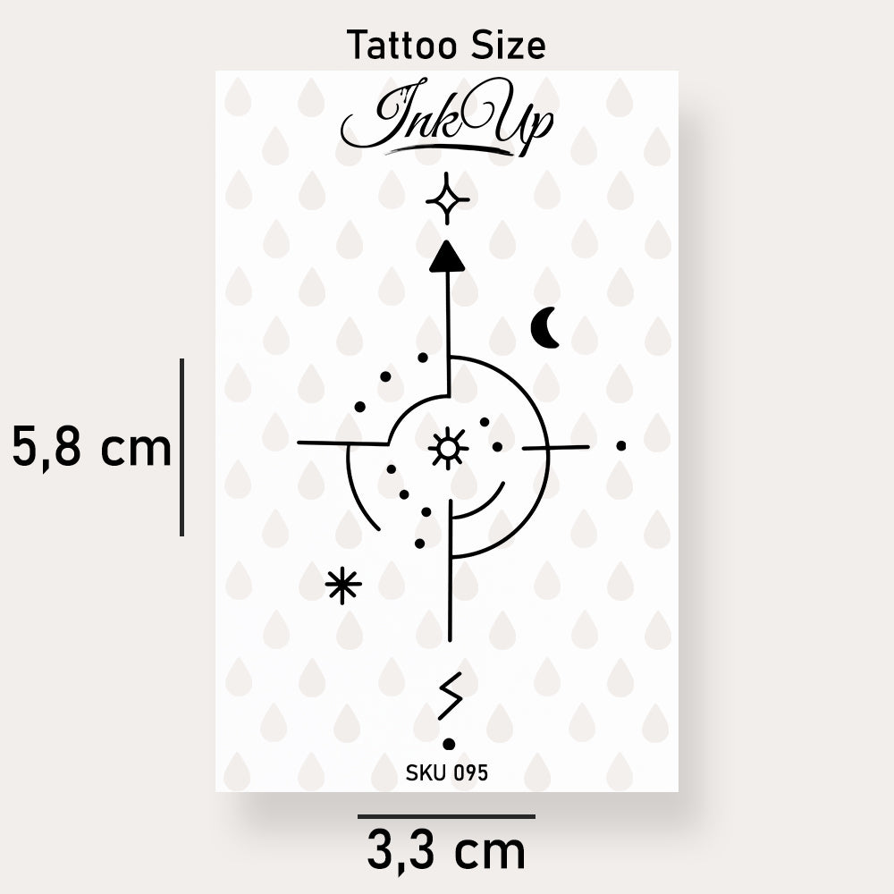 Tatouage de grand palmier