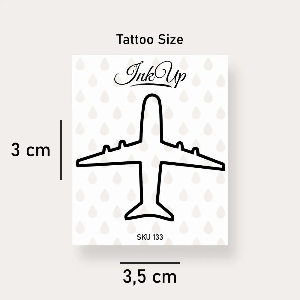 Flugzeug Tattoo Ink Up