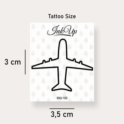 Flugzeug Tattoo Ink Up