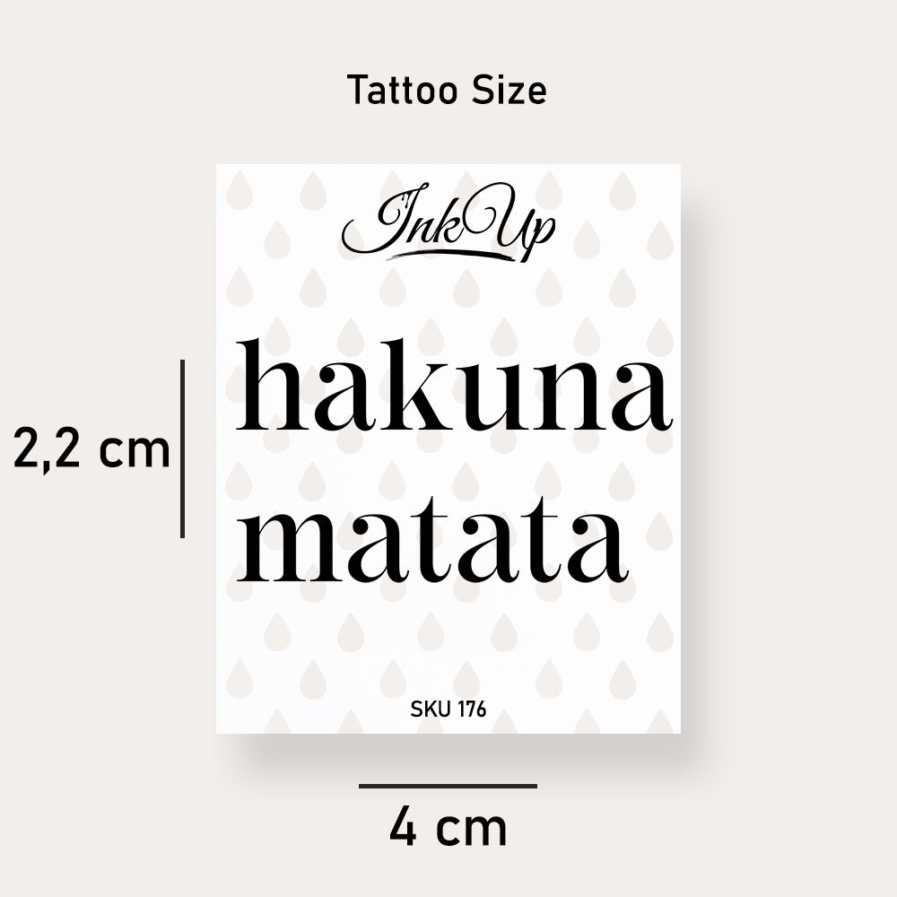 Hakuna Matata Tattoo
