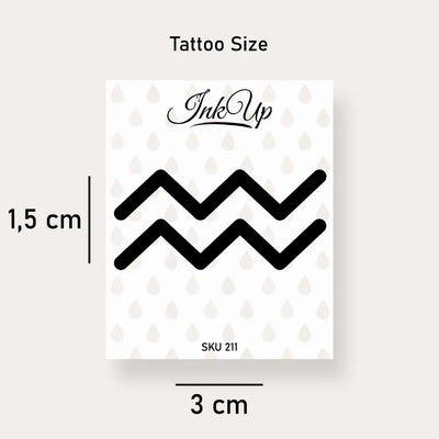 Sternzeichen Wassermann Tattoo Ink Up