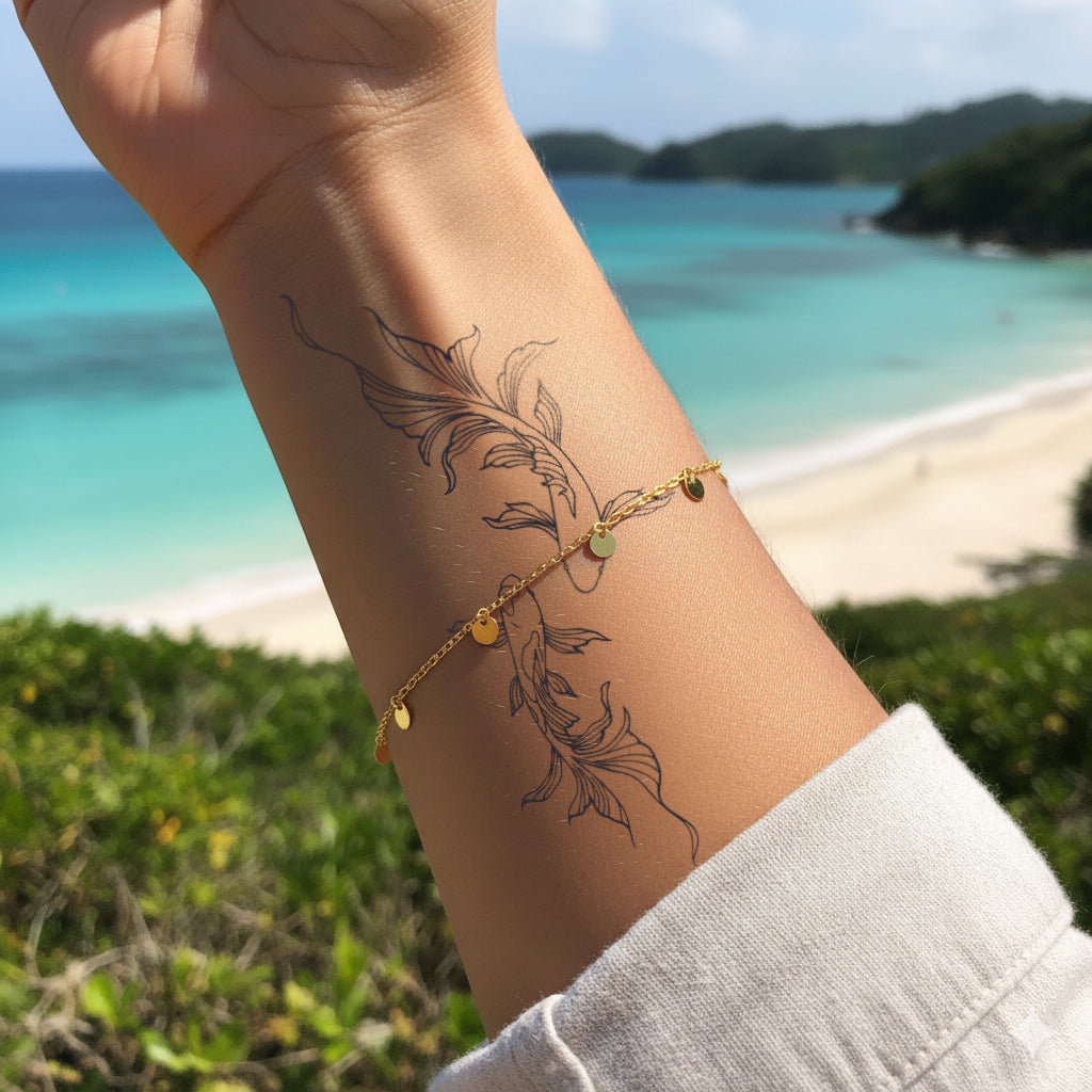 Tatouage de grand palmier